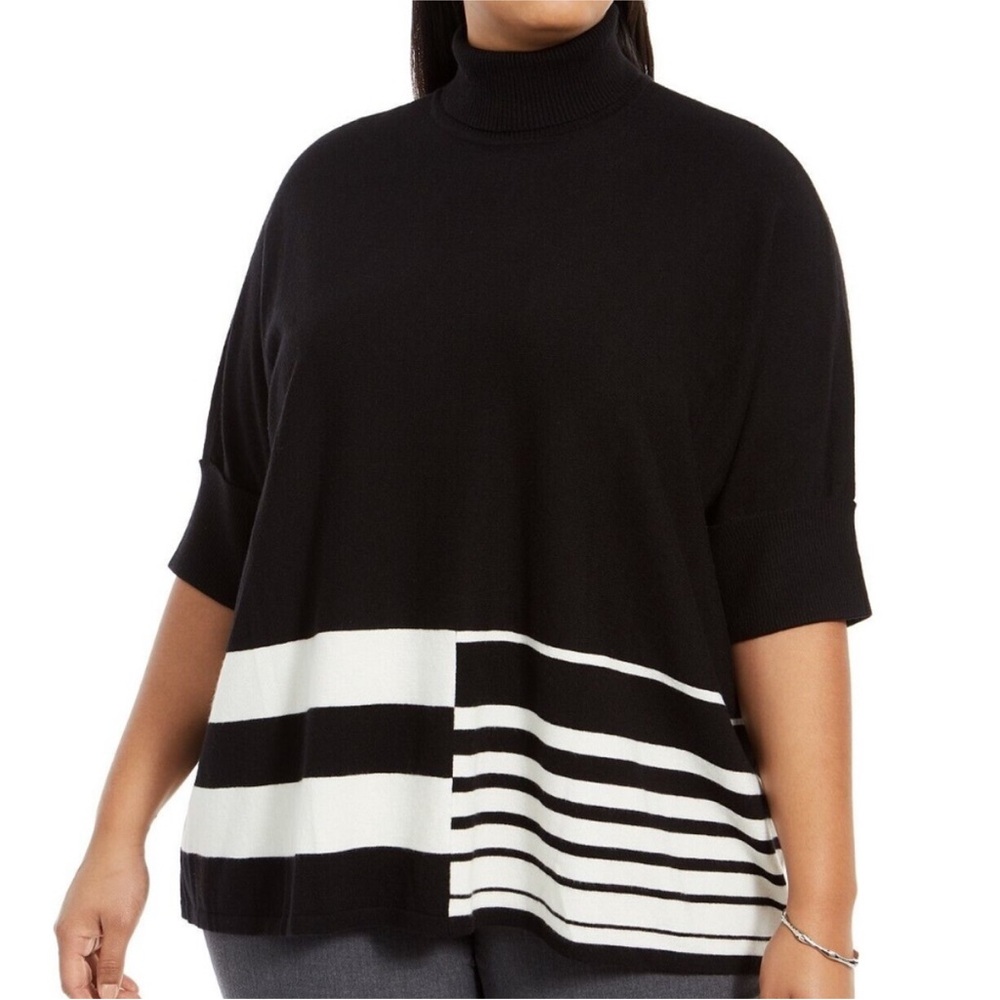 📌Alfani 3X Black & White Women's Sweater